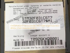STM32F031C6T7 Mikro denetleyici MCU 32 Bit Tek çekirdekli MCU 48MHz STM32 Ana akım MCU