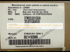 STM32L031C6U6 Mikro denetleyici MCU 32 bit MCU 32KB Flash ARM Mikro denetleyici UFQFN48