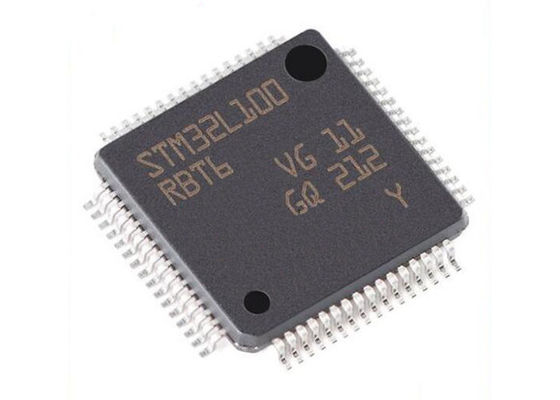 32MHz Tümleşik Devre Yongası STM32L100RBT6 Tek Çekirdekli Mikrodenetleyiciler IC 64LQFP