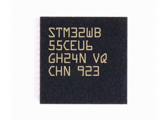 2Mbps STM32WB55CEU6 Mikrodenetleyici MCU 48UFQFN Çok Protokollü Kablosuz 32Bit MCU