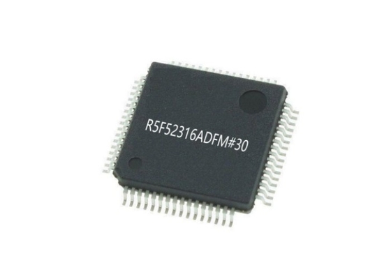 Mikrodenetleyici MCU R5F52316ADFM#30 256KB 32-bit RXv2 CPU Çekirdek 64-LFQFP
