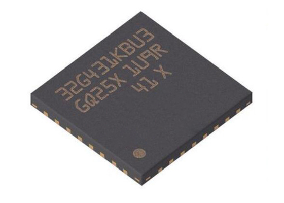 170MHz Mikrodenetleyici MCU STM32G431KBU3 ARM Cortex-M4F 32UFQFN Tek Çekirdekli