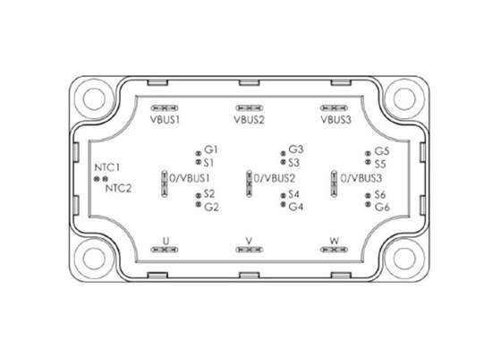 Otomotiv IGBT Modülleri MSCSM120TAM16CTPAG 728W Ayrık Yarı İletken Modüller