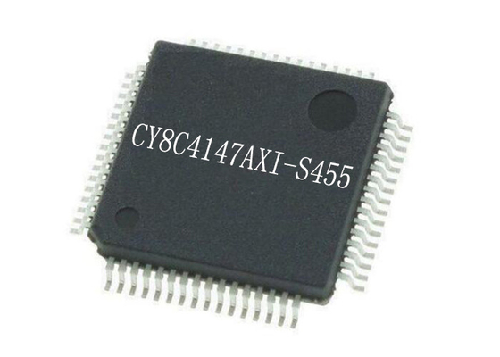 32Bit Tek Çekirdekli CY8C4147AXI-S455 Mikrodenetleyici Yongası TQFP64 48MHz IC Yongaları