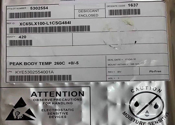 1080MHz 484-FBGA Yüzey Montajlı XC6SLX100-L1CSG484I Alanda Programlanabilir Kapı Dizisi