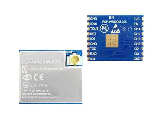 WiFi Alıcı-Verici Modülü ESP-WROOM-02U-N4 18-SMD Kablosuz İletişim Modülü