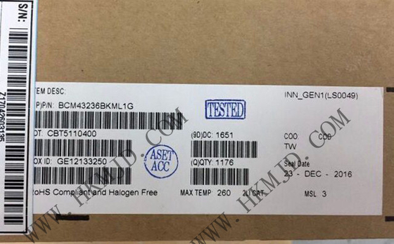 Kablosuz İletişim Modülü BCM43236BKML1G Çift Bantlı Tek Çipli RF SoC