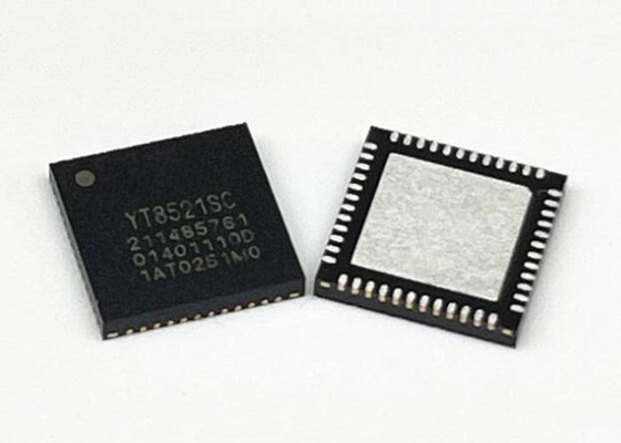 Ethernet IC YT8521SC-CA Tüketim Derecesi Tek Portlu Gigabit Ethernet Alıcı