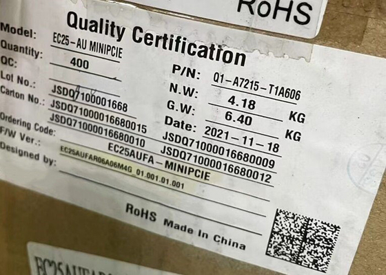 Kablosuz İletişim Modülü EC25AUFA-MINIPCIE Düşük Güç 50Mbps Mini PCIe LTE Cat 4 Modülü