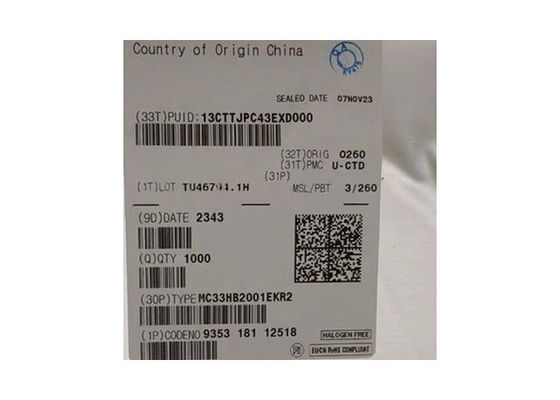 Entegre devreler çipi MC33HB2001EKR2 10A fırçalı DC motor sürücüsü