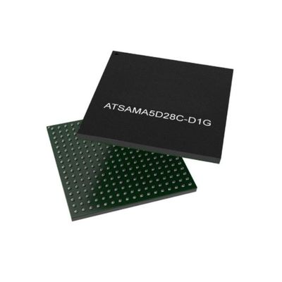 ATSAMA5D28C-D1G-CUR Mikrodensör MCU 500MHz 1 çekirdekli 32 bitlik ARM Cortex-A5 Mikroprosesör IC