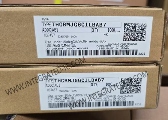 THGBMJG6C1LBAB7 Bellek IC Çip 3.3V 64G-Bit Otomobil NAND Flash Seri e-MMC Bellek