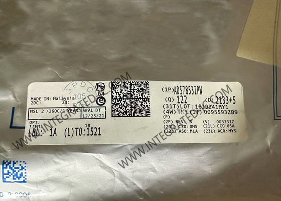 ADS7853IPW Entegre Devre Çip Çift Yüksek Hızlı Eşzamanlı Örnekleme Analog-Dijital Değiştiriciler