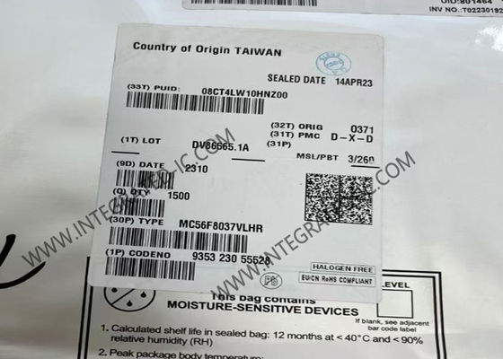 MC56F8037VLHR Mikro denetleyici MCU 16 bitlik dijital sinyal denetleyici QFP-64 Paketi