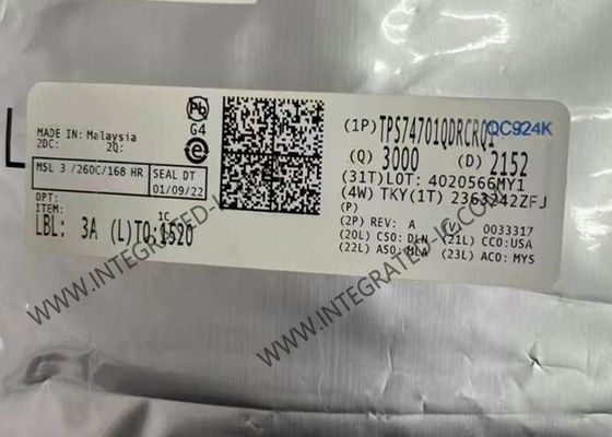 TPS74701QDRCRQ1 Entegre Devre Çip Otomobil 500mA Düzenlenebilir Ultra Düşük Düşük Voltaj Düzenleyicisi