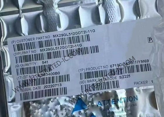 MX29GL512GDT2I-11G Hafıza IC Çip 512Mbit NOR Flash Hafıza IC TSOP-56 Paketi