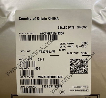 MCZ33905DD5EKR2 Entegre Devre Çip Sistemi Yüksek Hızlı CAN ve LIN ile Temel Çip