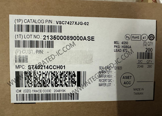 Ethernet IC VSC7427XJG-02 26 Port Gigabit Ethernet Yönetilen Katman 2 Yüzey Montajlı Değiştirici IC