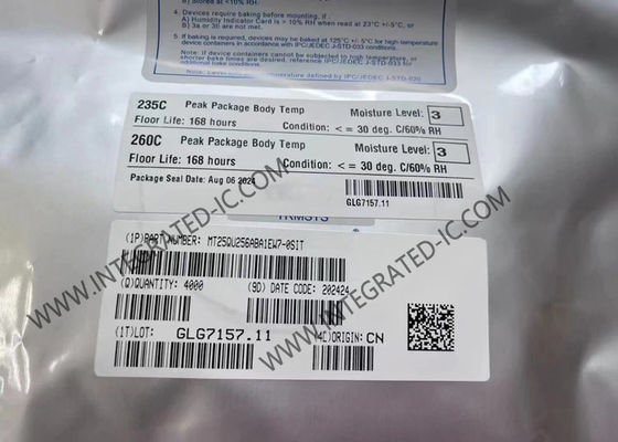 Çip Tümleşik Devre MT25QU256ABA1EW7-0SIT 256Mbit 133MHz 8-WDFN Bellek IC