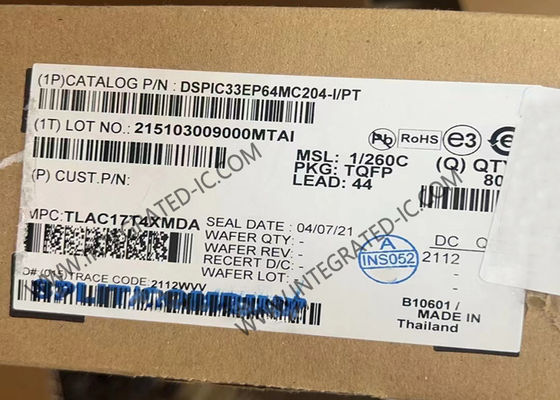 DSPIC33EP64MC204-I/PT Mikro Denetleyici MCU 16 Bit Dijital Sinyal Denetleyicileri TQFP-44