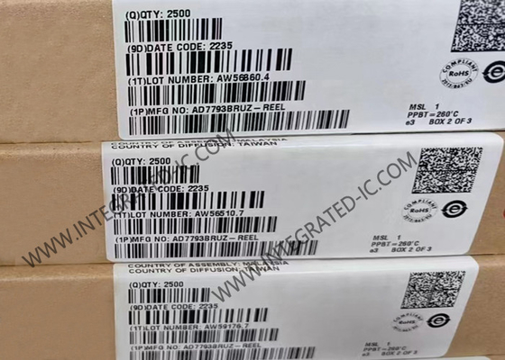 Entegre devreler çipi AD7793BRUZ 3 kanal düşük gürültü 24 Bit Sigma Delta ADC