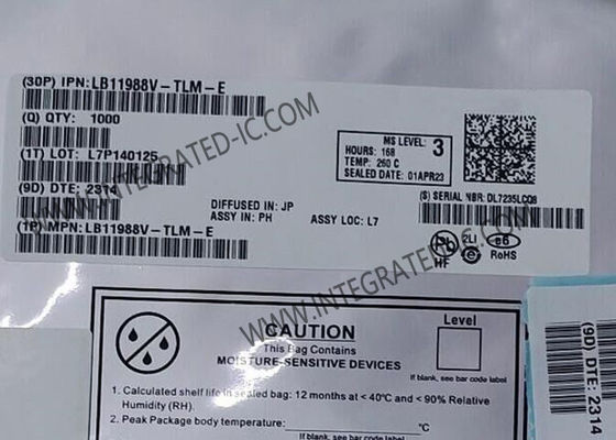 LB11988V Entegre Devre Çip Fan Motor Sürücüsü 1.3A Monolitik Dijital IC