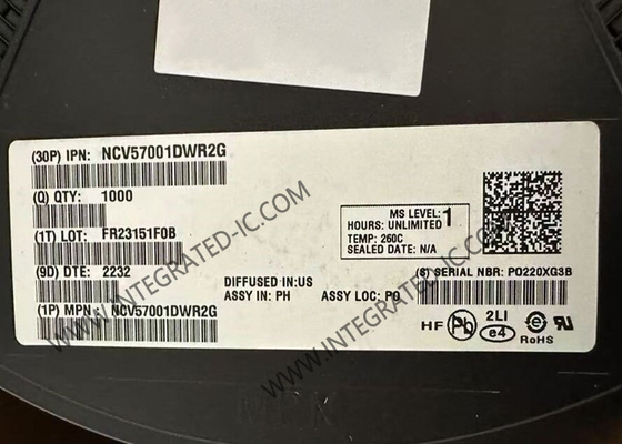 Entegre devreler çipi NCV57001DWR2G 1200Vrms 1 Kanal Geçidi Sürücüsü 16-SOIC
