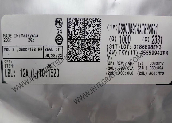 DS90UB914ATRHSRQ1 Entegre Devre Çip Yüksek Hızlı FPD-Link III Deserializer WQFN-48 Paketi