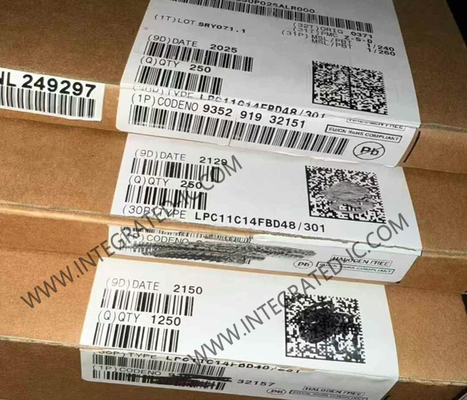 LPC11C14FBD48/301 Mikro denetleyici MCU 32 bitlik Tek çekirdekli ARM Cortex-M0 MCU LQFP-48