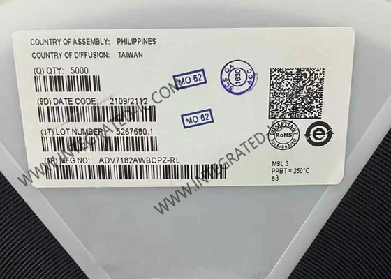 ADV7182AWBCPZ Entegre Devre Çip 10 Bit SDTV Video Dekoder Farklı Girişlerle