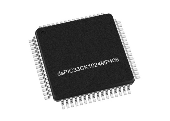 DSPIC33CK1024MP406-E/PT Mikro denetleyici MCU Tek çekirdekli Dijital Sinyal Denetleyici TQFP-64