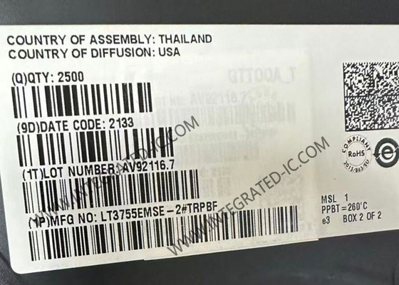 LT3755EMSE-2 Entegre Devre Çipleri 4.5V 40V LED Denetleyiciler MSOP-16 Paketi