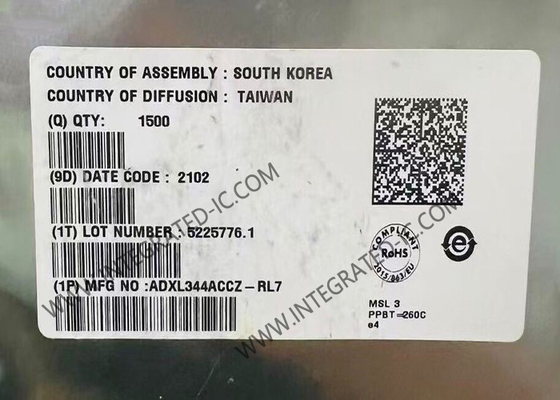 ADXL344ACCZ Sensör IC 3 Eksenli Dijital Çıkış Hızlandırıcı LGA-16 Hareket Sensörleri