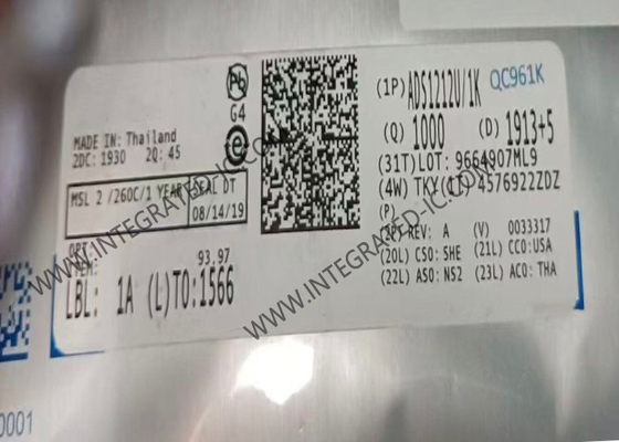 ADS1212U Entegre Devre Çip 22 Bit Kesinlik Geniş Dinamik Aralık Delta-Sigma Analog Dijital Değiştiricilere