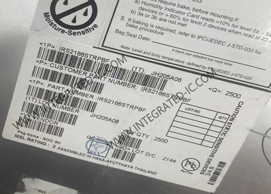 IRS2186STRPBF Entegre Devre Çip 600V EiceDRIVER Yüksek Yan Ve Alt Yan Kapı Sürücüsü