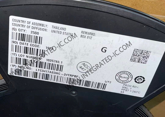 LTC3417AEDHC-2 Entegre Devre Çip 4MHz Senkroni Step Down DC DC Düzenleyicisi