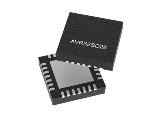 AVR32SD28T-I/3LW Mikrodenetleyici MCU 8Bit Çift Çekirdekli MCU VQFN28 AVR SD Mikrodenetleyici