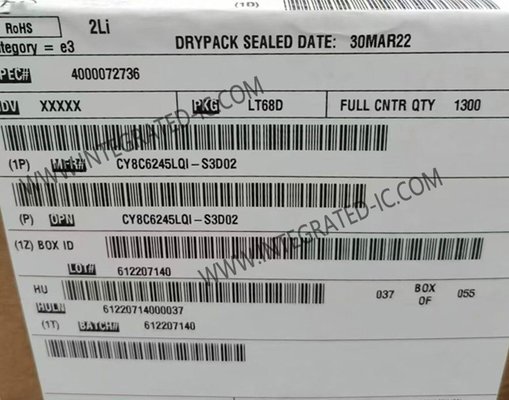 CY8C6245LQI-S3D02 Mikro denetleyici MCU PSOCTM 6 Mikro denetleyici 32 bitlik çift çekirdekli MCU