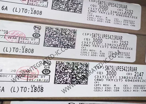 SN75LVPE5412RUAR Entegre Devre Çipi PCIe 5.0 32Gbps 4 Kanallı Doğrusal Yeniden Sürücü