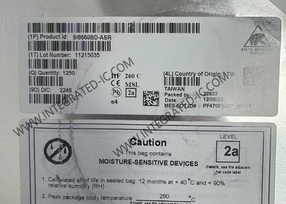 SI8660BD-ASR Entegre Devre Çip 5000Vrms Altı Kanal Dijital İzolatörler SOIC16