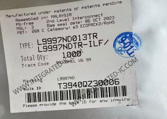 L9997ND013TR Entegre Devre Çipleri Çift Yarım Köprü SOIC20 Sürücüler Motor Sürücüler