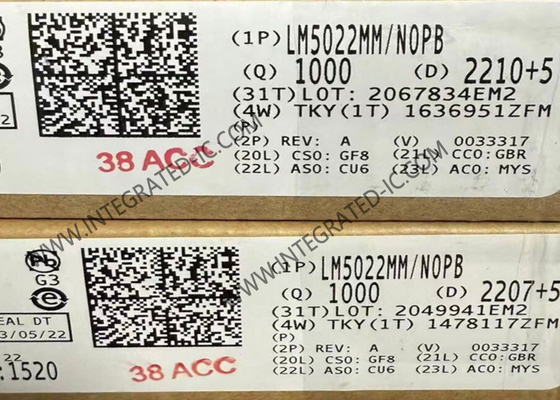 LM5022MM Entegre Devre Çip 60V Boost ve SEPIC için Düşük Yan Kontrolörü