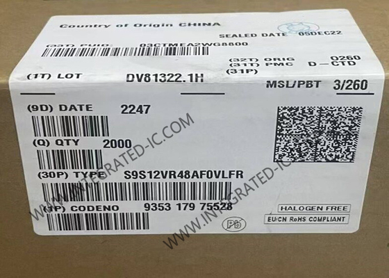 S9S12VR48AF0VLFR Mikrodenetleyici MCU 16-Bit 25MHz S12 MagniV Mikrodenetleyici Entegre Devre 48-LQFP