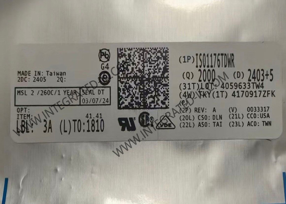 ISO1176TDWR Entegre Devre Çipi 2500Vrms İzole Diferansiyel Hat Alıcı-Vericisi