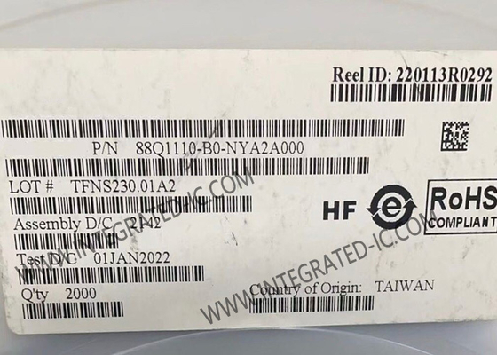 88Q1110-B0-NYA2A000 Ethernet IC 1.25 Gbps Düşük Güçlü Otomobil Ethernet PHY