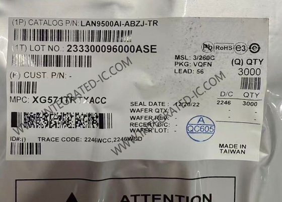 LAN9500AI-ABZJ Ethernet IC Tek Çip Yüksek Hızlı USB 2.0'dan 10/100 Ethernet Denetleyicisi