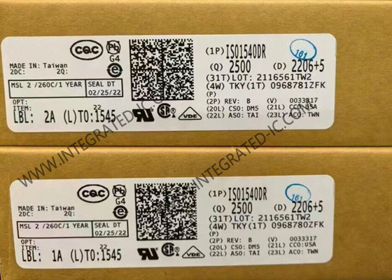 ISO1540DR Entegre Devre Çipi 2500Vrms Düşük Güçlü Çift Yönlü I2C İzolatörleri