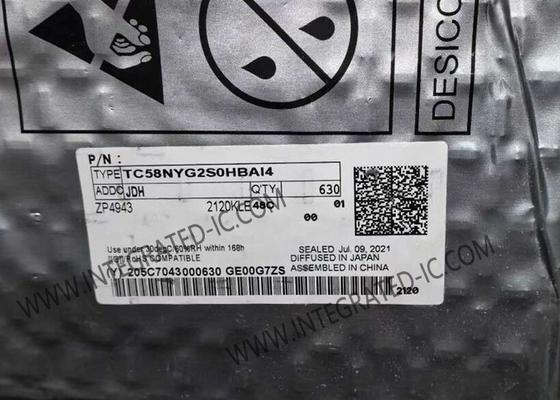 TC58NYG2S0HBAI4 Hafıza IC Çip 4Gbit NAND Flash Hafıza IC TFBGA63