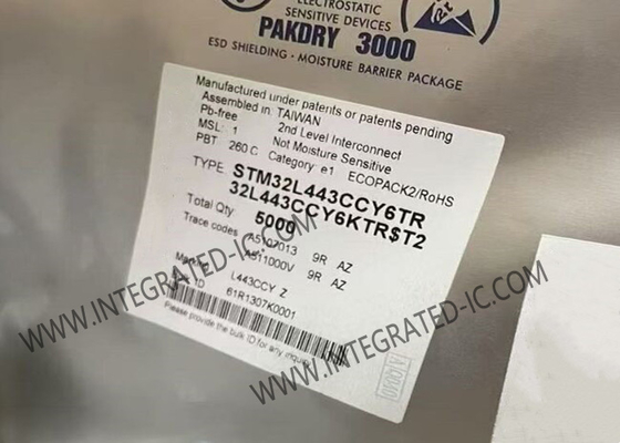STM32L443CCY6 Mikro denetleyici MCU gömülü MCU 80MHz 32 bit tek çekirdekli MCU WLCSP49