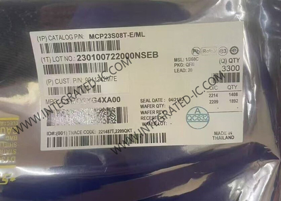 MCP23S08T-E/ML Entegre Devre Çip 8 Bit SPI I/O Genişleticisi Seri Arayüzü ile